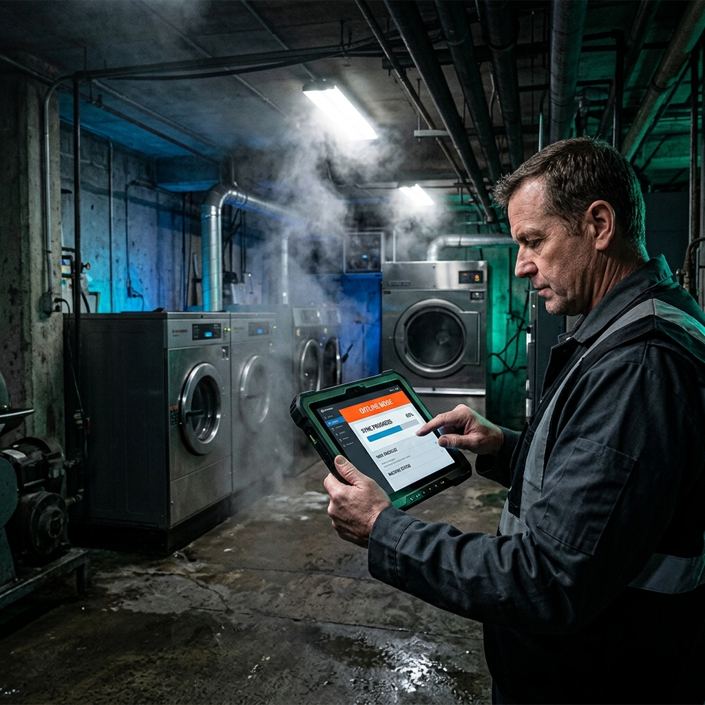 Why Offline-Capable Worker Apps Matter in Laundry Processing Factories