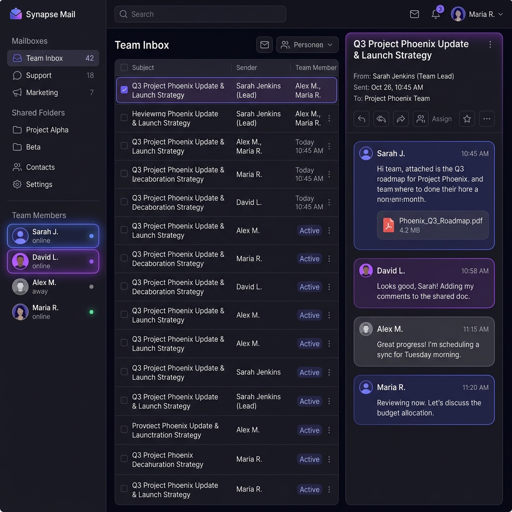 Email Inbox Interface